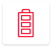 Ikona baterie s vysokou úrovní nabití