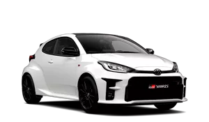 Bílé sportovní auto Toyota GR Yaris